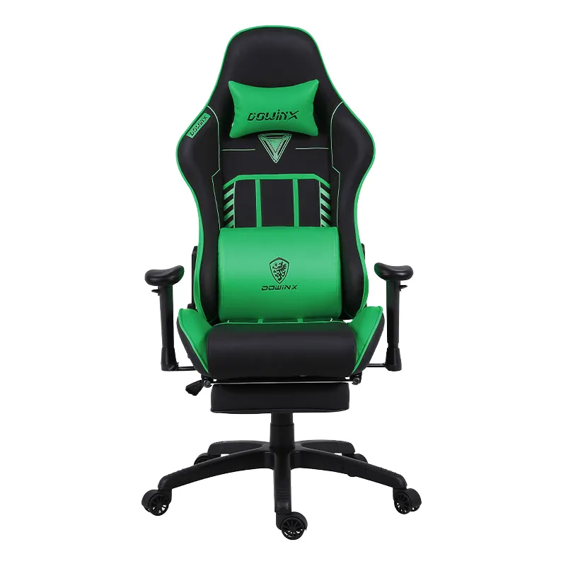 Chaise GAMING DOWINX LS6670 / Vert / Avec Accoudoirs et repose pieds