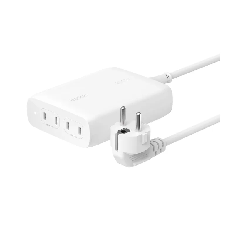 Chargeur BoostCharge Pro GaN 4 ports USB-C (200 W) BLANC