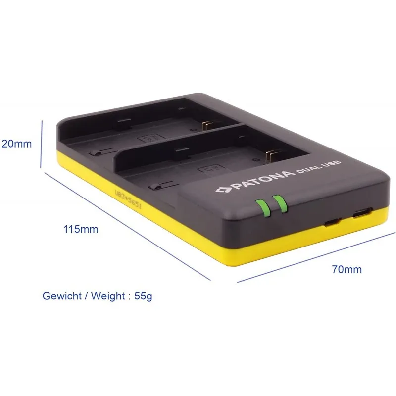 Chargeur De Batterie Double Pour Appareils Photos
