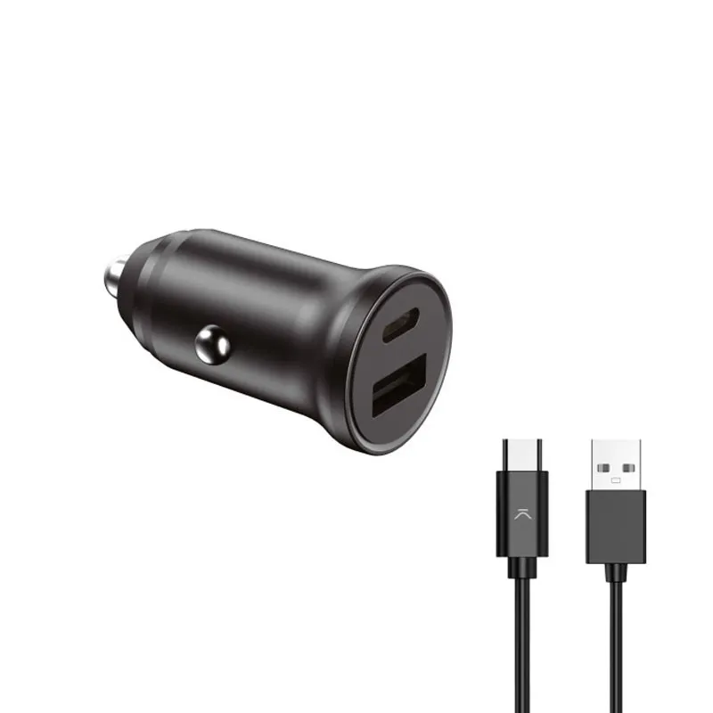 Chargeur de voiture 20 W, PD,Quick Charge 3.0, Multiport, Noir