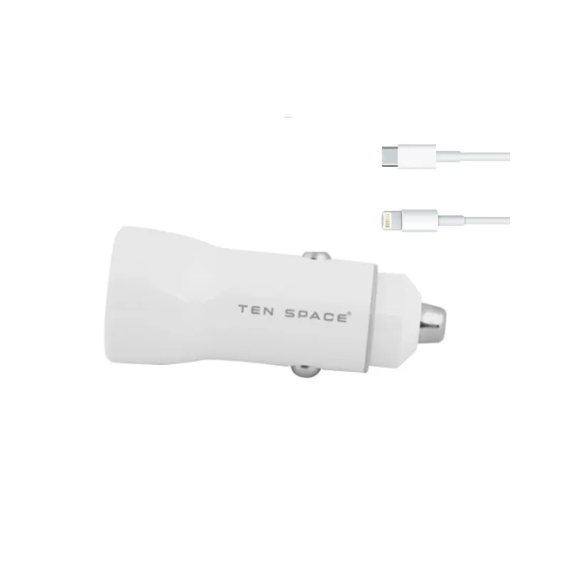 CHARGEUR DE VOITURE FAST CHARGE +CABLE C / LIGHTNING