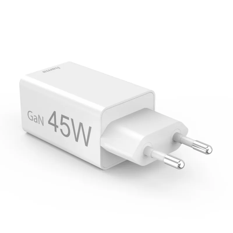 CHARGEUR HAMA DUAL PORTS 45W - Fast Charger, 1x USB-C, 1x USB