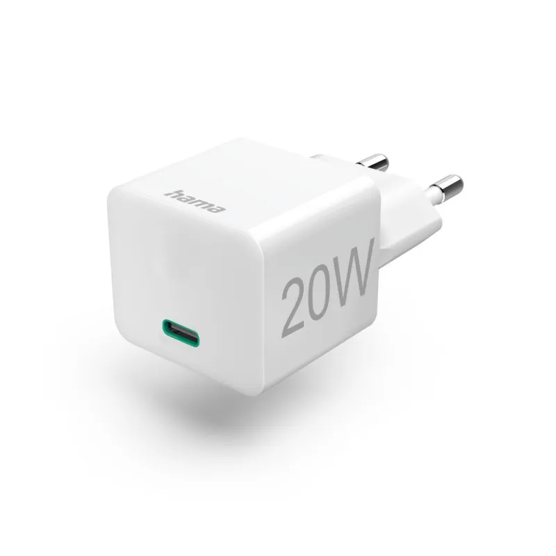 CHARGEUR Hama rapide, USB-C, PD -Qualcomm®, mini chargeur, 20 W