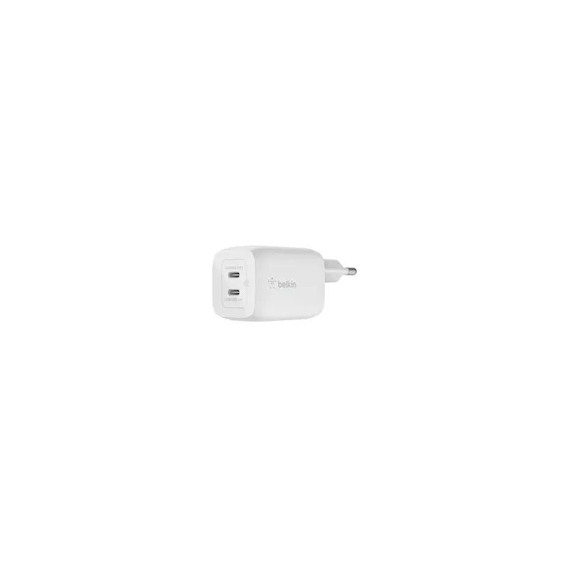 Chargeur Mural BELKIN 2 Ports / USB-C / 65W / Blanc