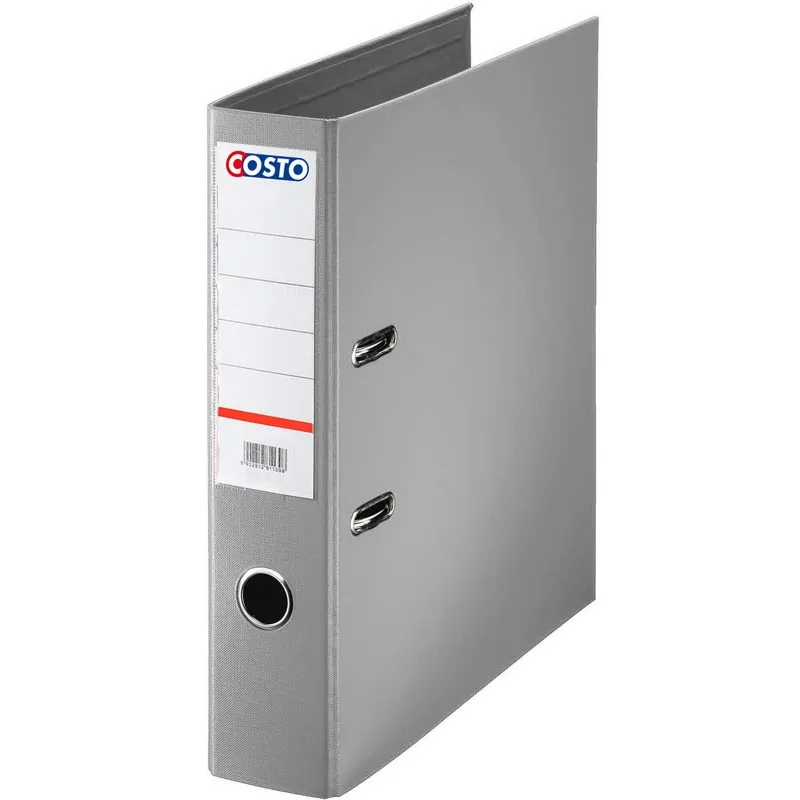 Classeur à levier COSTO Pro Dos 75 mm A4 / Gris