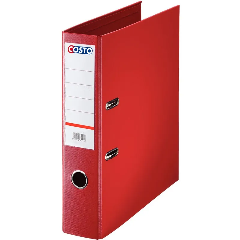 Classeur à levier COSTO Pro Dos 75 mm A4 / Rouge