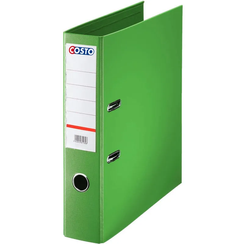 Classeur à levier COSTO Pro Dos 75 mm A4 / Vert clair