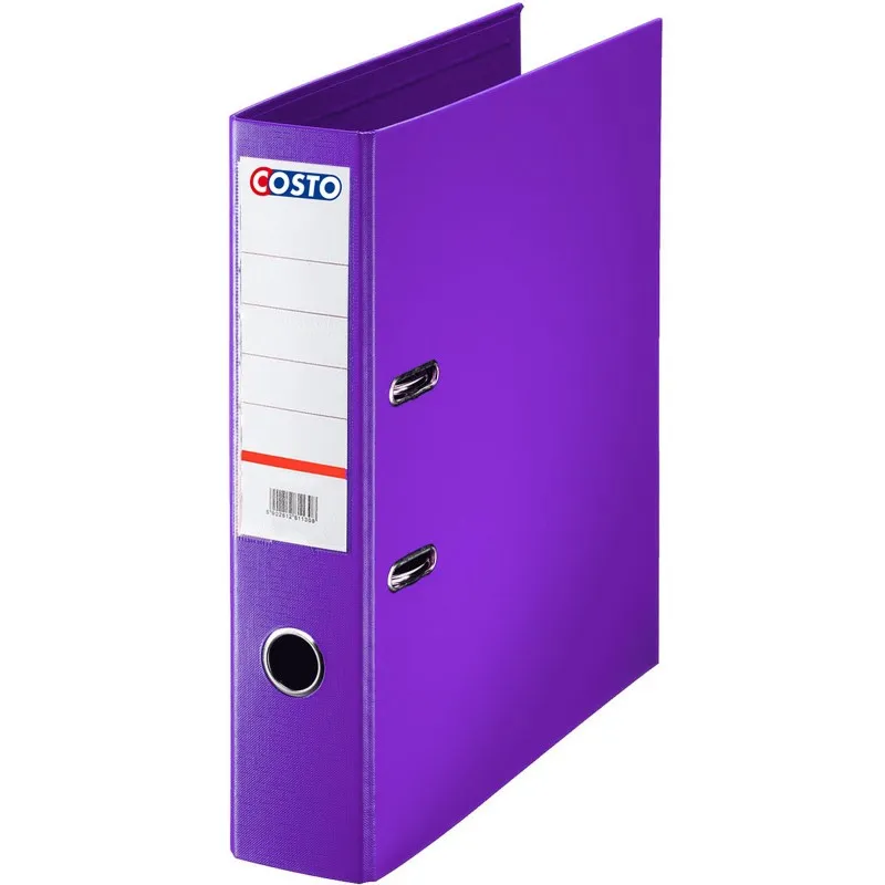 Classeur à levier COSTO Pro Dos 75 mm A4 / Violet
