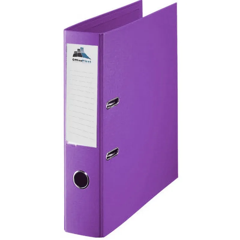 Classeur à levier Plastipap A4 dos de 75mm / Violet