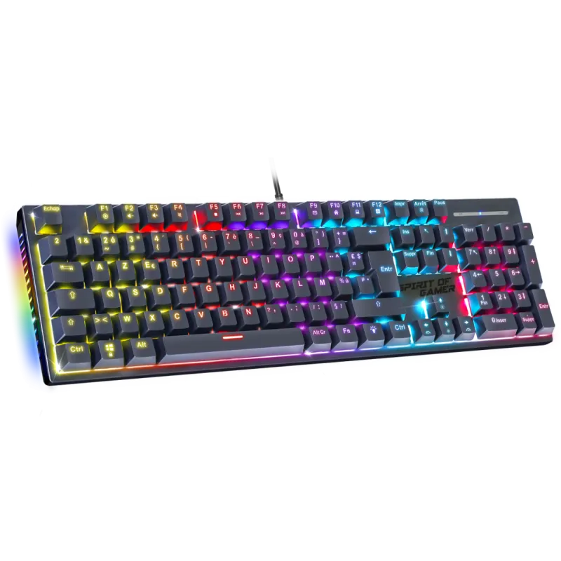Clavier Gamer Filaire SPIRIT OF GAMER XPERT-K250 RGB Switch Rouge - Noir