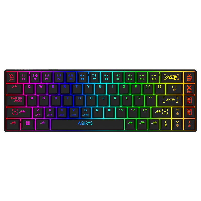 Clavier Gamer Mécanique AQIRYS MIRA / 100% Anti-ghosting /  RGB  / Noir