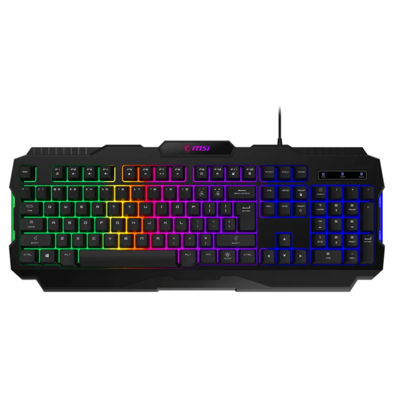 Clavier Gaming MSI FORGE GK100 / Membrane / RGB / Noir