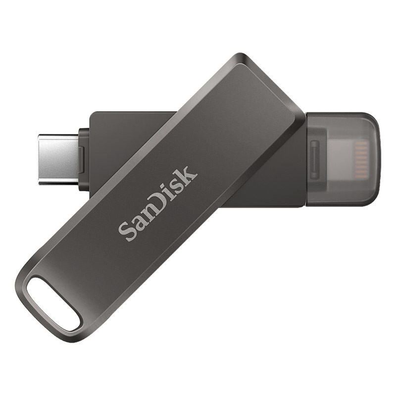 Clé USB SanDisk Double Connectique Lightning / USB C iXpand Flash Drive / 128 GB