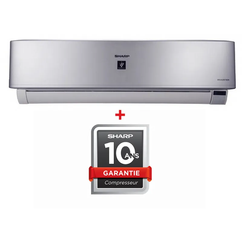 Climatiseur Sharp Split Inverter Tropicalisé 12000 BTU Chaud & Froid / Silver