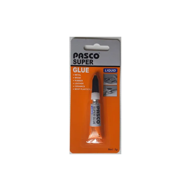 Colle Tube Super Glue Gel PASCO / 3 Gr