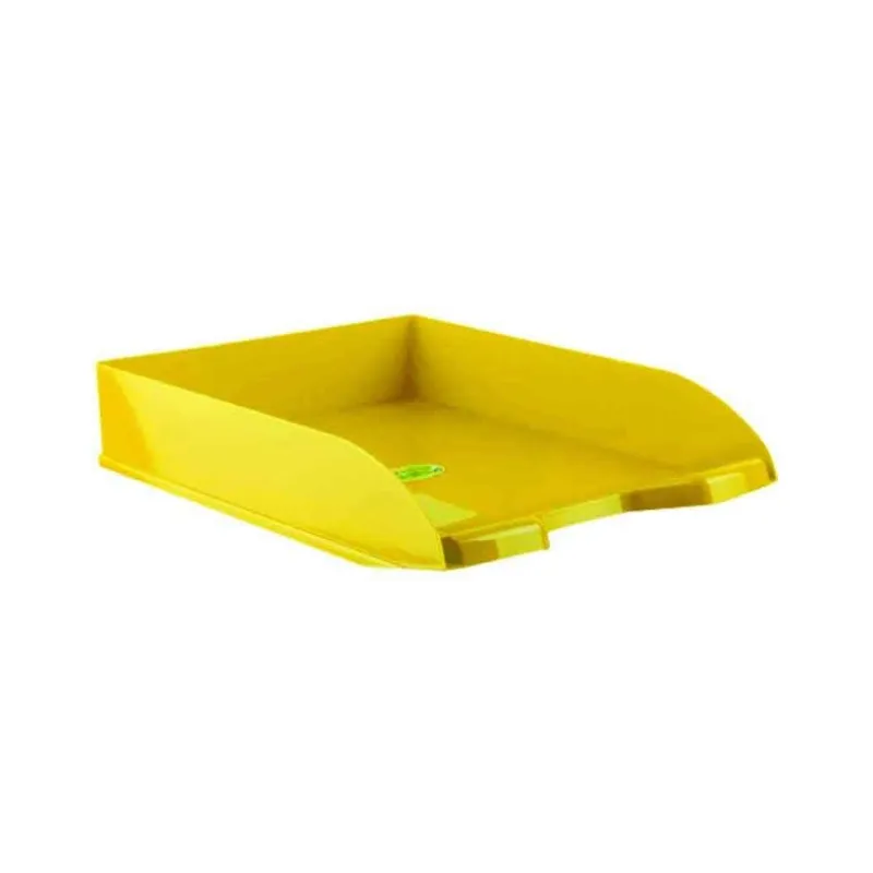 Corbeille à courrier en plastique 450 / Jaune