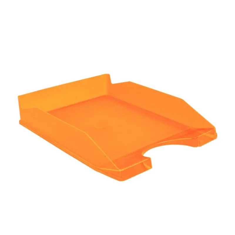 Corbeille à courrier pleine Faibo Translucide / A4 / Orange FLUO