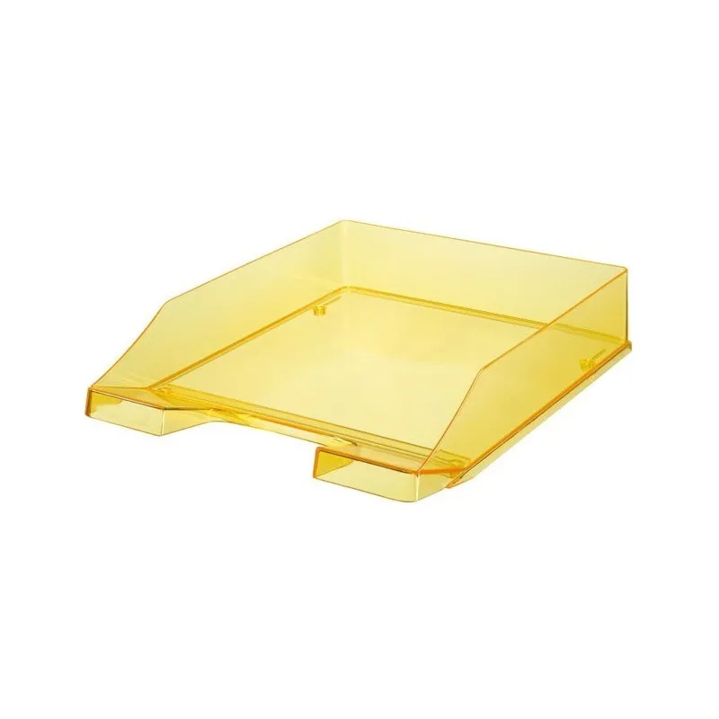 Corbeille à courrier Transparente ARK 450 / Jaune