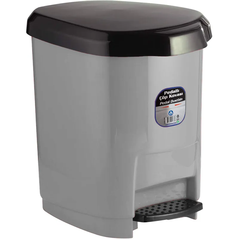 CORBEILLE A PAPIER ARK 1380 AVEC PEDAL / 9 LITRES / GRIS