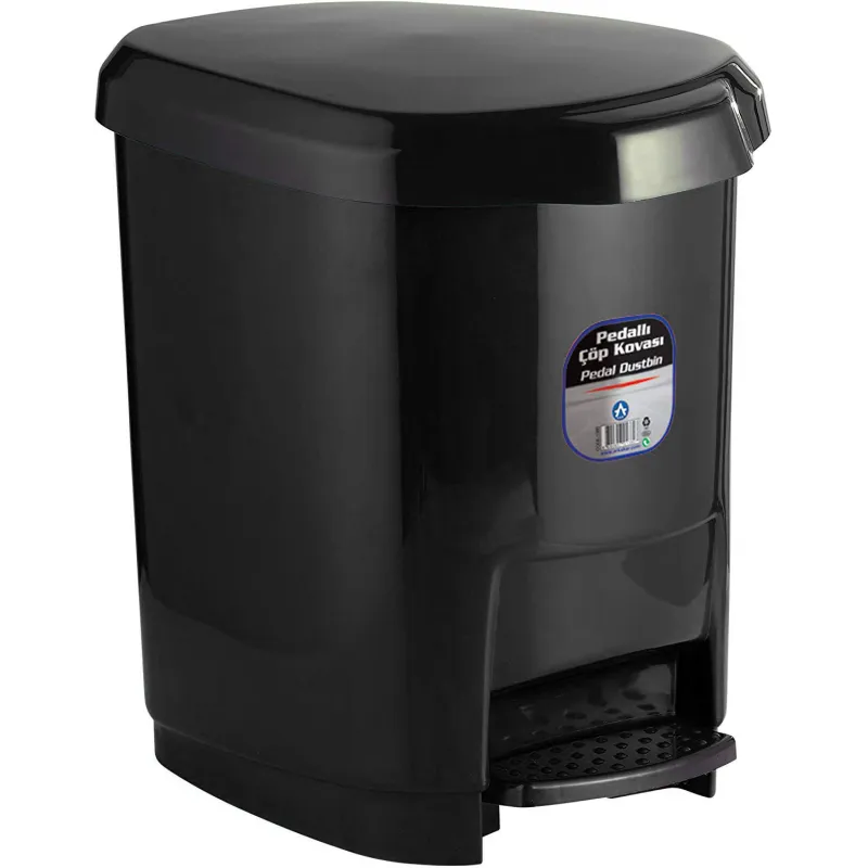 CORBEILLE A PAPIER ARK 1380 AVEC PEDAL / 9 LITRES / NOIR