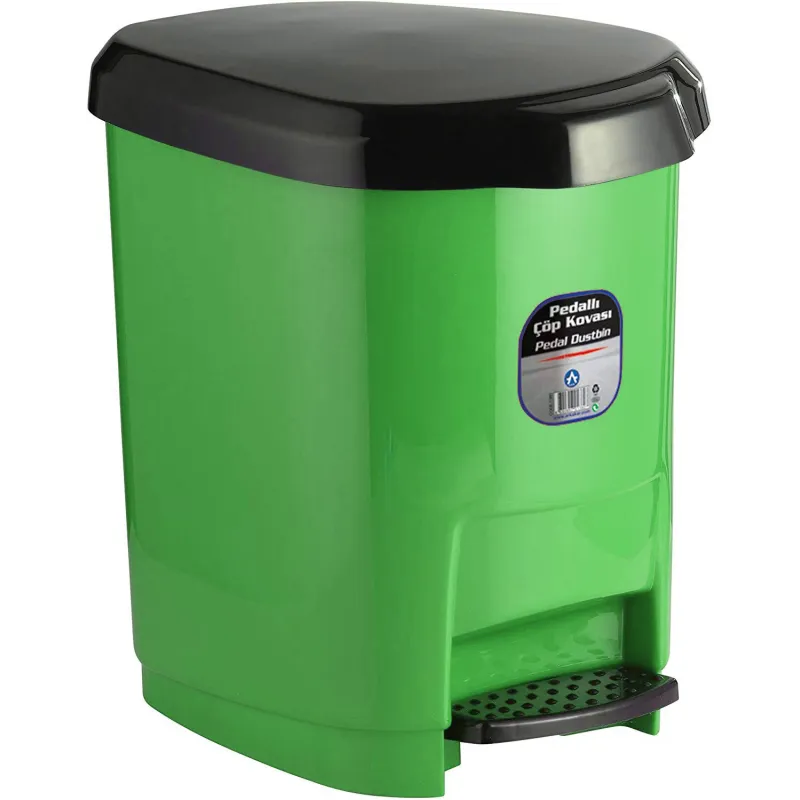CORBEILLE A PAPIER ARK 1380 AVEC PEDAL / 9 LITRES / VERT