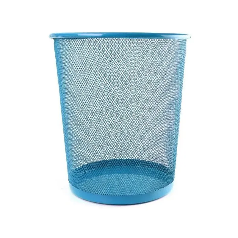 Corbeille à papier de bureau Métal / Bleu Ciel
