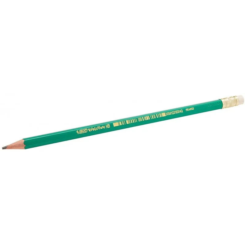 Crayons Graphite Evol BIC HB avec Gomme