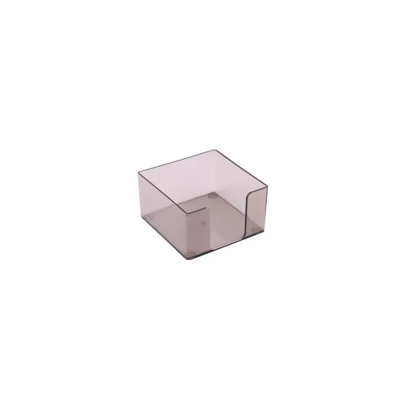 CUBE PLASTIQUE TRANSPARENT ARK 555 / 9X9X5 CM / NOIR