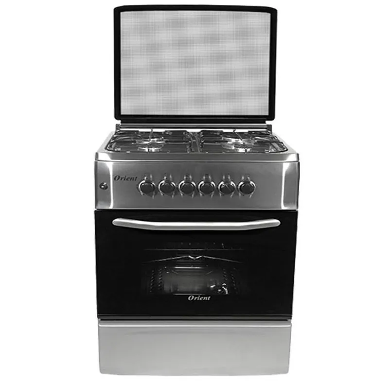 Cuisinière a Gaz Orient Avec Tourne Broche OC-60-60-SIT-P / 4 Feux / Inox