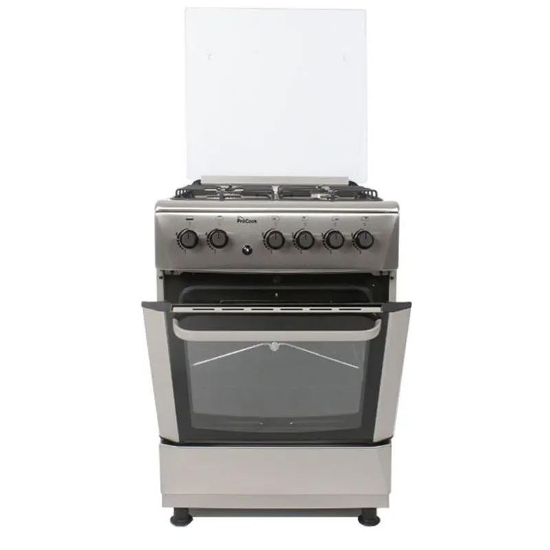 Cuisinière à gaz ProCook TE6640IX / 60cm / Inox