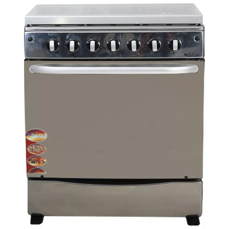 Cuisinière BIOLUX 76cm 5 Feux Tourne Broche Inox (M7656XTBA)