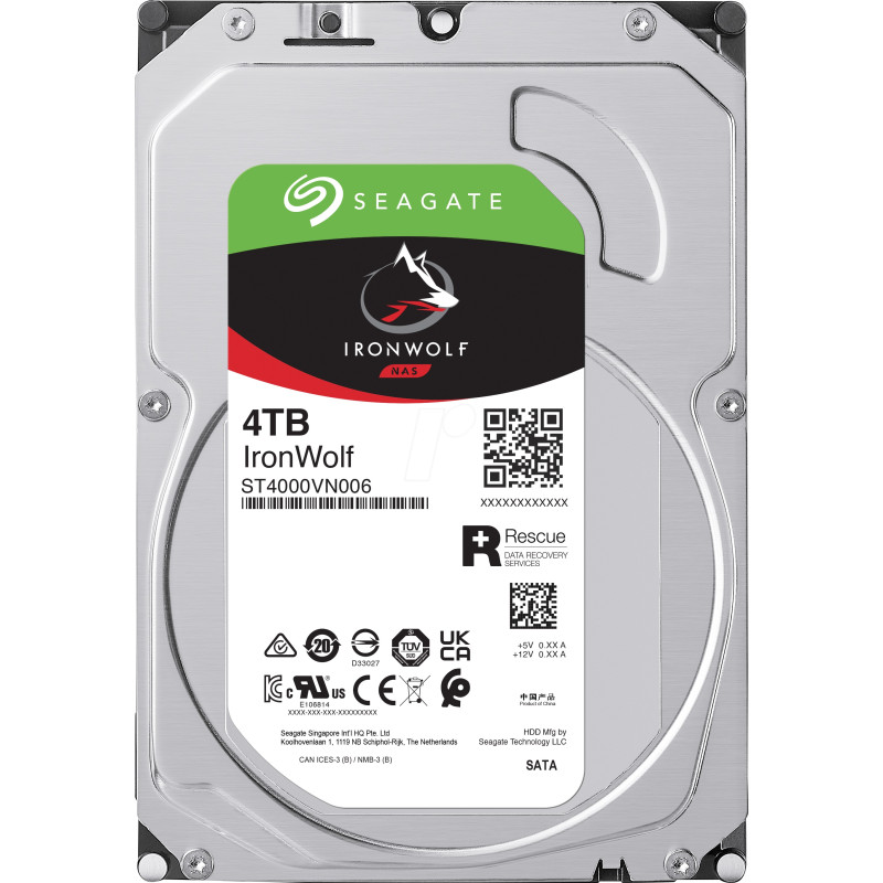 Disque Dur Interne 3.5" Seagate IronWolf / 4 To