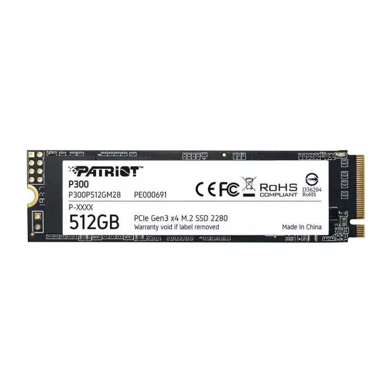 Disque Dur SSD M.2 2280 PCIe Patriot P300 / 512 Go