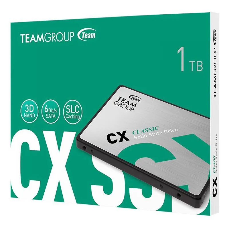 Disque SSD Interne TeamGroup CX2 1 To 2.5" SATA III