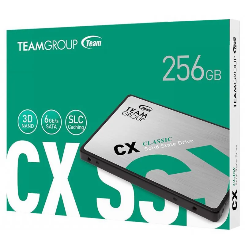 Disque SSD Interne TeamGroup CX2 256 Go 2.5" SATA III