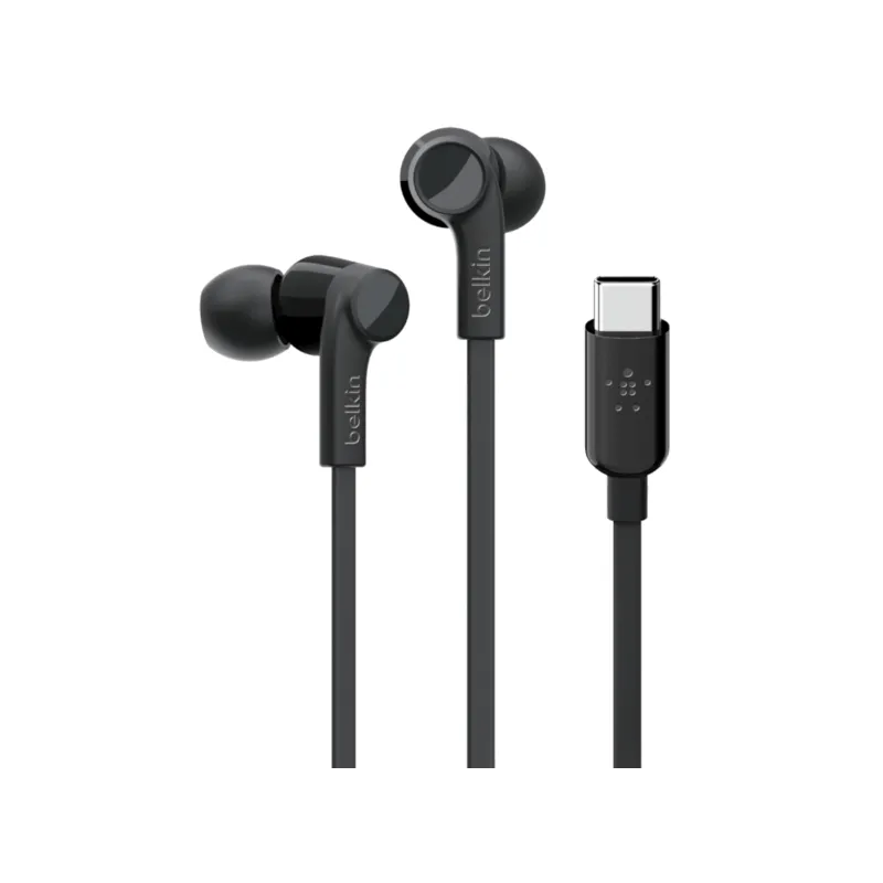 Écouteurs filaires BELKIN avec connecteur USB-C - NOIR