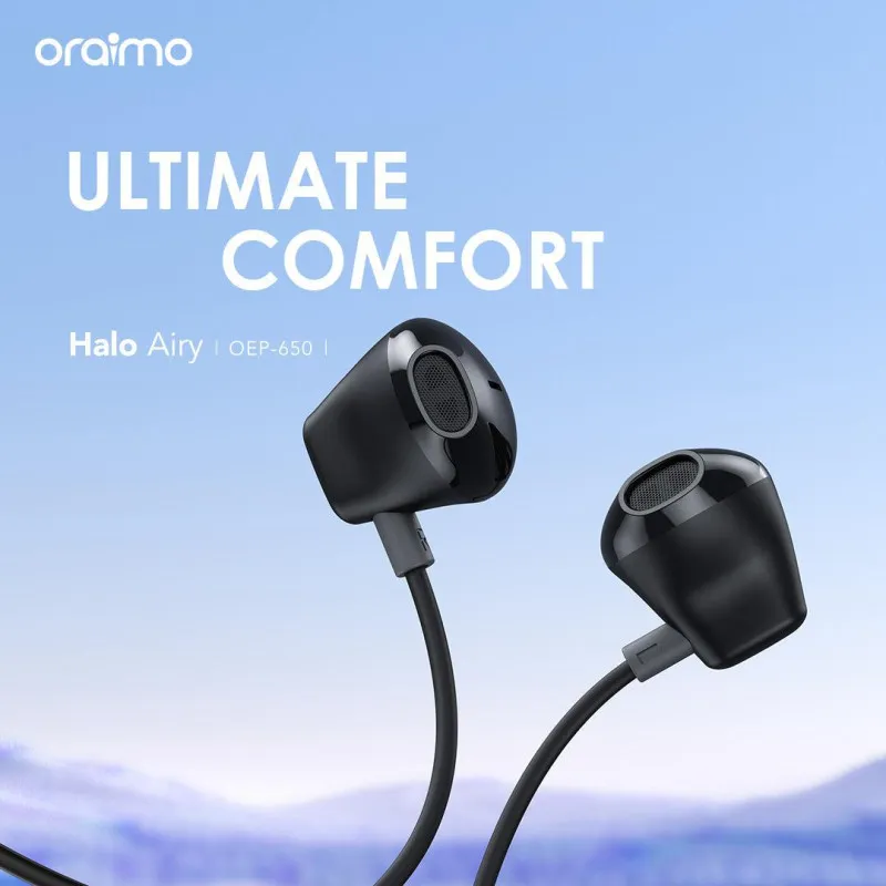 Écouteurs intra-auriculaires filaires ORAIMO Halo Airy OEP-650 Type C / Noir