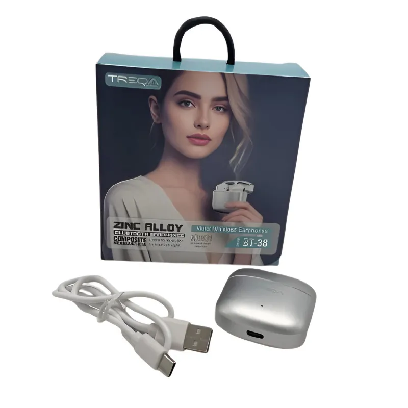 Écouteurs Sans Fil Treqa BT38 - Silver