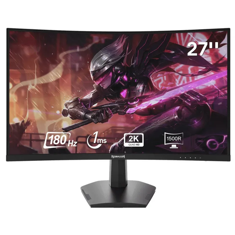 Ecran Gaming Curved Redragon CORAL 27"QHD 2K / 180Hz / NOIR