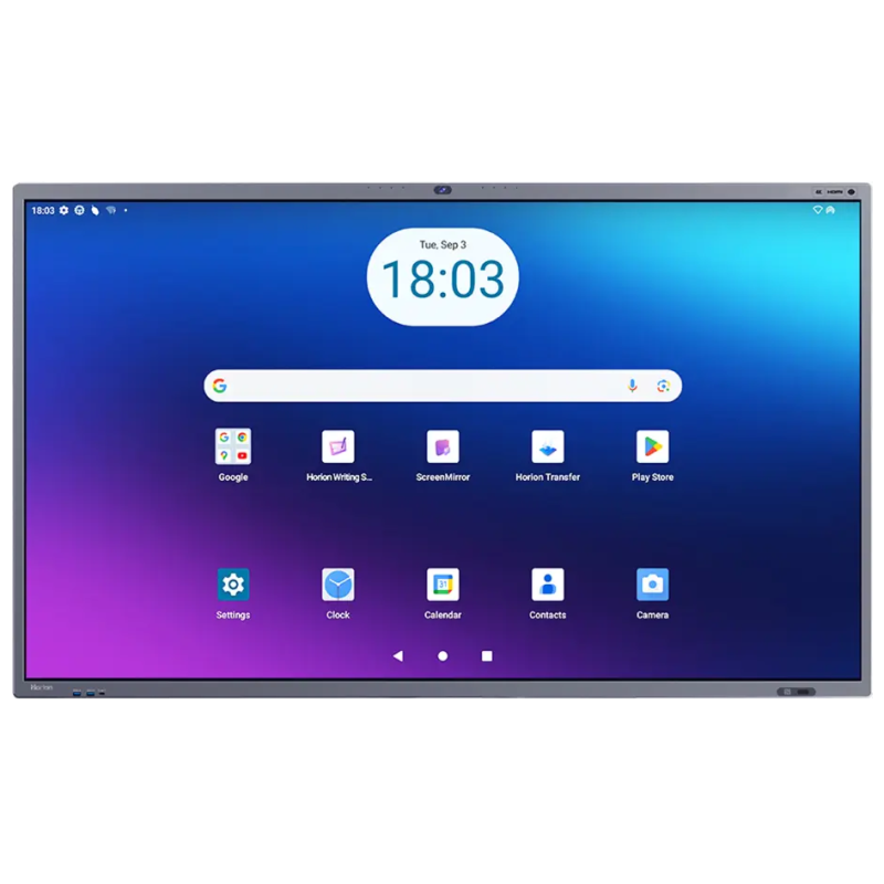 Écran Plat interactif Horion série M6APRO EDLA 65" 4K UHD Tactile / 8 Go / 128 Go / Android 13
