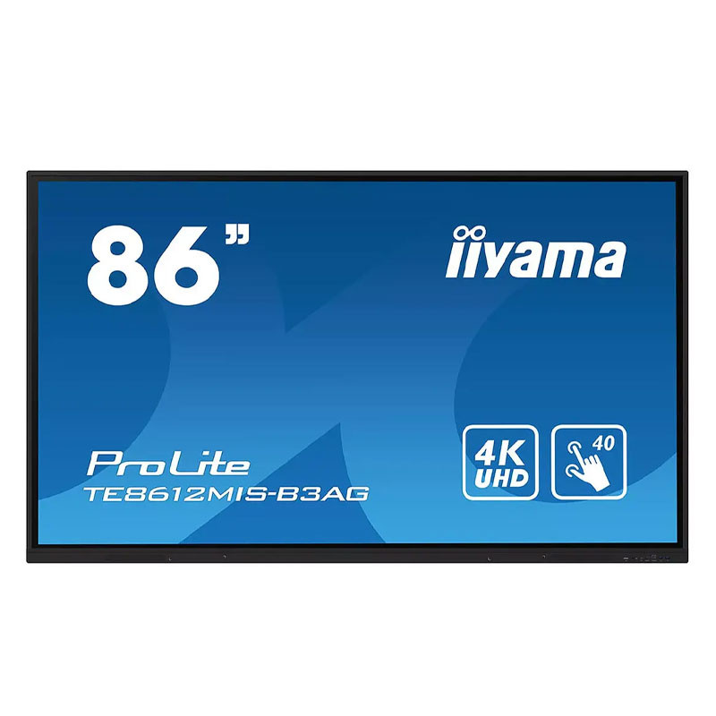Écran Tactile Interactif Iiyama ProLite 86" 4K UHD 60 Hz 8ms Noir