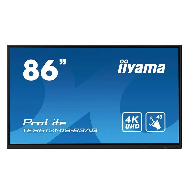 Écran Tactile Interactif Iiyama ProLite 86" 4K UHD 60 Hz 8ms Noir