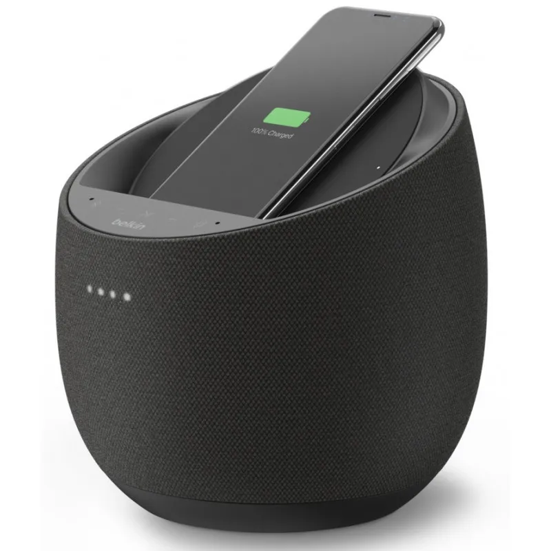 Enceinte Hi-Fi connectée SOUNDFORM™ ELITE avec chargeur à induction intégré / Noir