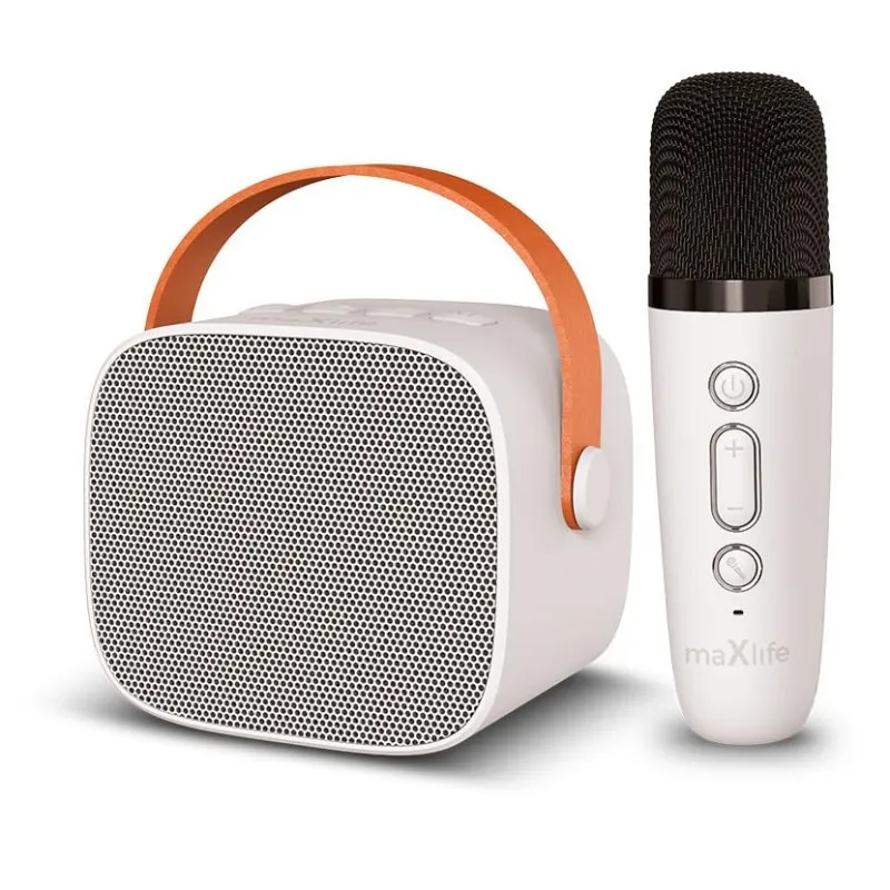 Enceinte karaoké Bluetooth Maxlife MXKS-100 / Blanc