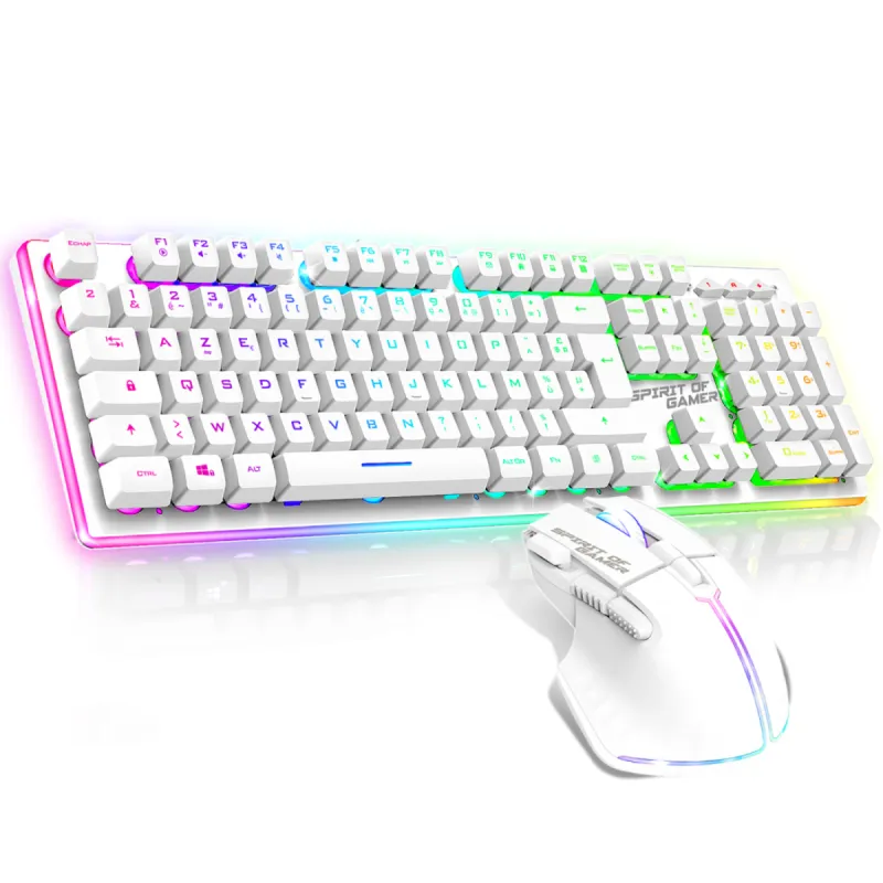 Ensemble Clavier et Souris Gamer Sans Fil Spirit of Gamer ULTIMATE 600 / Blanc