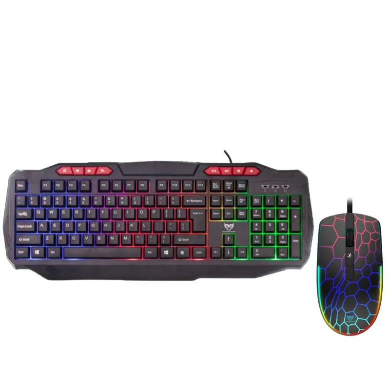 Ensemble Clavier et Souris Gamer STAR WAVE GCM1093 / RGB / Noir