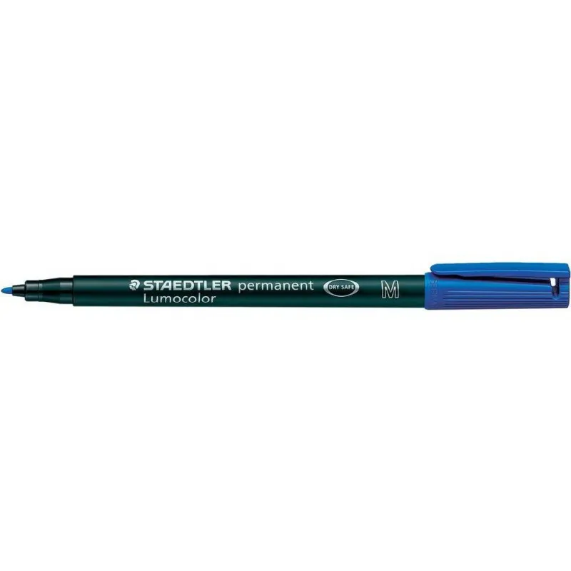 FEUTRE PERMANENT STAEDTLER UNIVERSEL LUMOCOLOR / 1 MM / BLEU