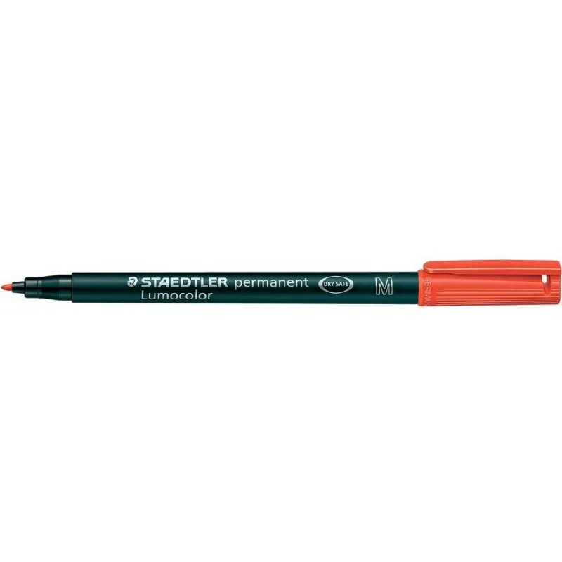 FEUTRE PERMANENT STAEDTLER UNIVERSEL LUMOCOLOR / 1 MM / ROUGE