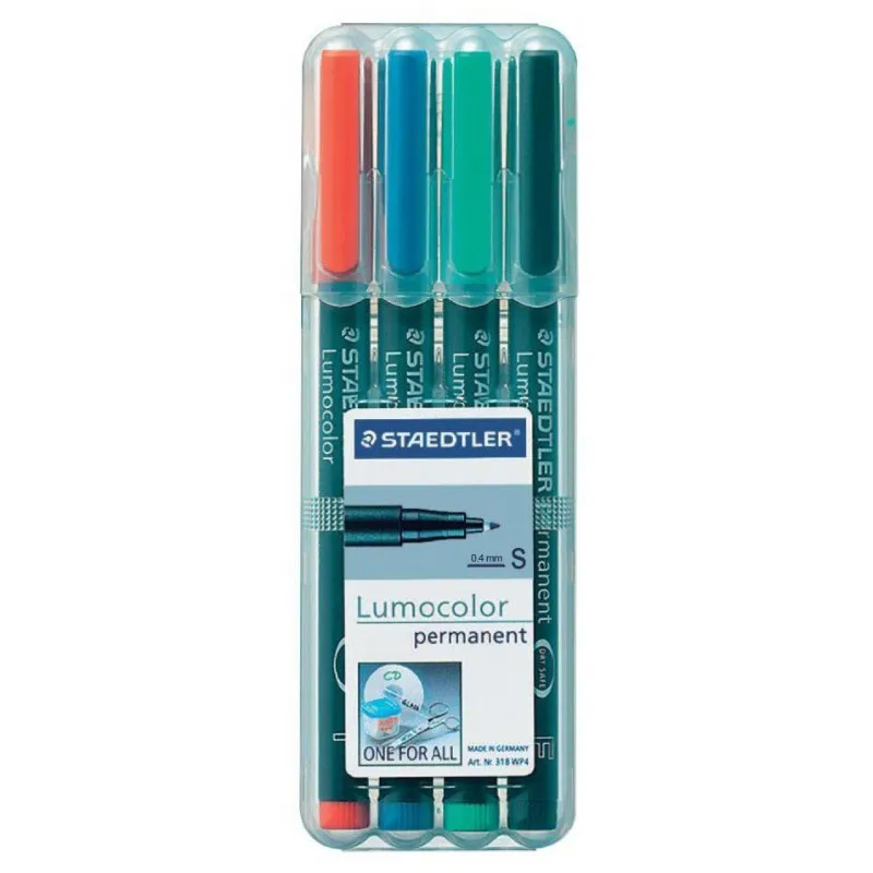 Feutre universel permanent 4 Couleurs 0.4mm