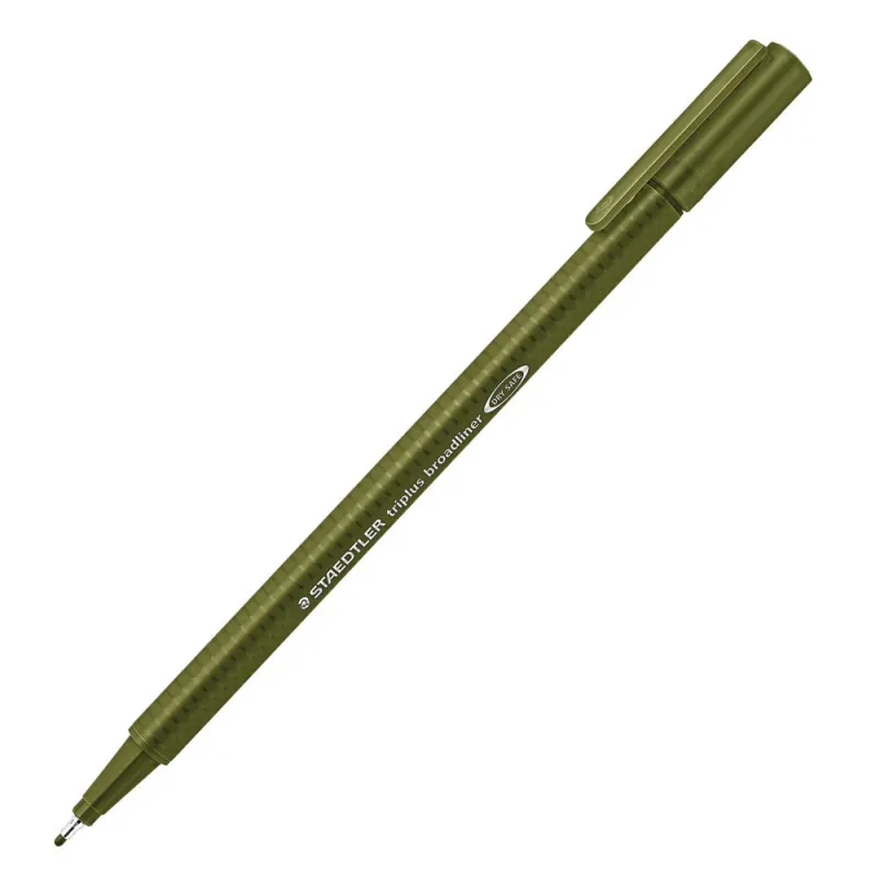 FEUTRES STAEDTLER TRIPLUS BROADLINER 338 / 0.8 MM / VERT OLIVE